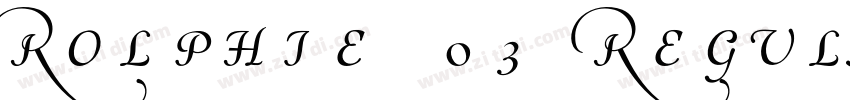 Rolphie 03 Regular S字体转换